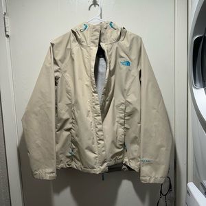 The North Face Beige Rain Jacket (Women’s Size M)